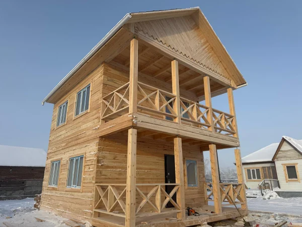 Строительство частного дома из бруса